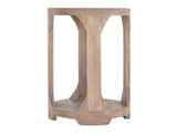 1 Shelf Chairside Table - Handcrafted Mango & Teak Wood