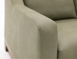 Wooden Frame Sofa with Solid Pine Wood & Block Feet