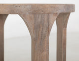1 Shelf Chairside Table - Handcrafted Mango & Teak Wood
