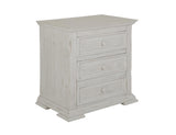 3 Drawer Nightstand - Terra White Solid Pine Bedroom Furniture