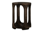 1 Shelf Chairside Table - Black Balam Mango & Teak Wood