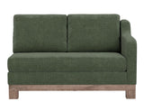 Wooden Frame Sectional Loveseat - Samba Collection
