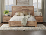 2 Drawer Nightstand - Natural Parota Elegant Bedroom Furniture