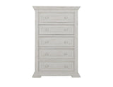 5 Drawer Chest - Terra White Solid Pine Wood Furniture