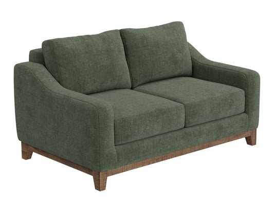 Wooden Frame Loveseat | Olivo Mid-Century Modern Design