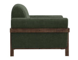 Loft Brown Wooden Frame Armchair - Mid-Century Modern Design