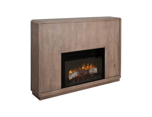 Mezquite Fireplace Console TV Stand - Handcrafted Mango Wood