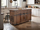 Wooden Round Seat Adjustable Barstool | Parota Swivel Design