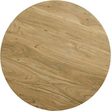 Acacia End Table with Rich Wood Grain and Gold Metal Base for a Modern Contemporary Look