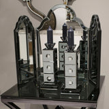 Grigio Mirrored Candle Holder