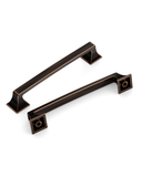 DESIGN2461 Matte Black Solid Metal Transitional Arch Pull for Kitchen & Bath | 3-3/4" Cabinet Handles