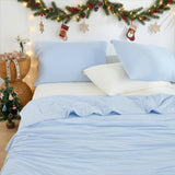 Modern Wave Quilting Reversible All Season Comforter, Blue