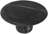 Genoa Dining Table - Handcrafted Marble Elegance with Unique Veining and Art Deco Fluted Base Design