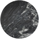 Genoa Dining Table - Handcrafted Marble Elegance with Unique Veining and Art Deco Fluted Base Design