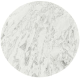 Genoa Coffee Table: Handcrafted Marble Elegance with Unique Veining and Art Deco Fluted Base Masterpiece