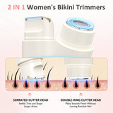 2-in-1 Dual Head Electric Bikini Trimmer For Women