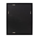 Santosh Rectangular Mirror with Inner Scalloped Edge in Glossy Navy