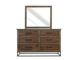 Teca Mirror | Sustainable Mango Wood & Metal Bedroom Mirror