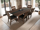 Riverwood Wooden Chair - Elegant Ladder-Back Design with Cushioned Seat