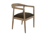 White Teak Wooden Chair - Ivory Melina Wood Dining Chair