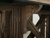 Dutton Dining Table - Rustic Country Cottage Style Trestle Base