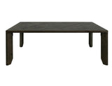 Dark Teak Dining Table - Mango & Engineered Wood | Elegant Black Finish