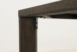 Dark Teak Dining Table - Mango & Engineered Wood | Elegant Black Finish