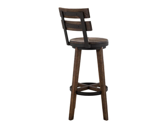 Dutton 30" Barstool - Rustic Industrial Design Wood & Metal
