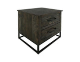 2 Drawer Nightstand | Dark Teak Collection Mango Wood