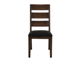 Riverwood Wooden Chair - Elegant Ladder-Back Design with Cushioned Seat