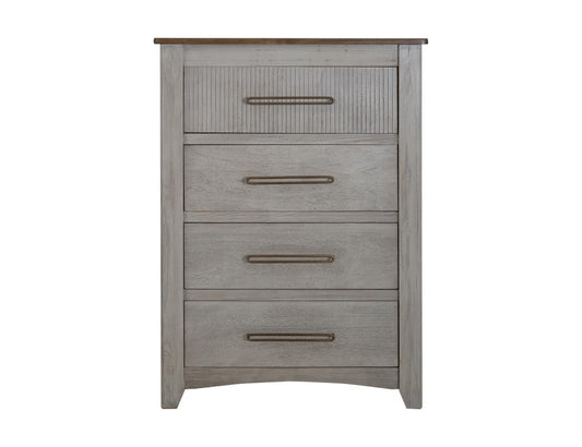 4 Drawer Chest - Modern Storage with Metal Handles | Ridge