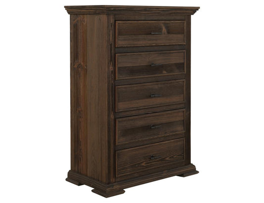 5 Drawer Chest - Solid Wood Storage with Modern Design