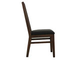 Riverwood Wooden Chair - Elegant Ladder-Back Design with Cushioned Seat