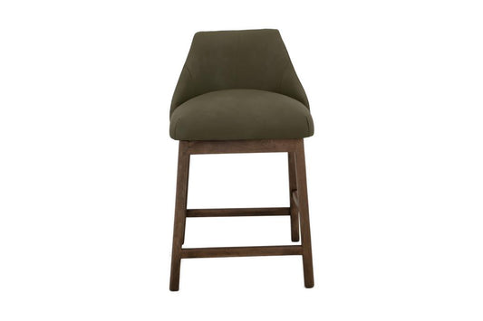 Mezquite 24" Wooden Frame Upholstered Barstool - Modern Design