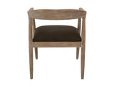 White Teak Wooden Chair - Ivory Melina Wood Dining Chair
