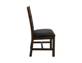 Dark Teak Wooden Chair - Handcrafted Solid Wood Dining Chair