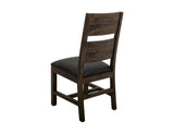 Dark Teak Wooden Chair - Handcrafted Solid Wood Dining Chair
