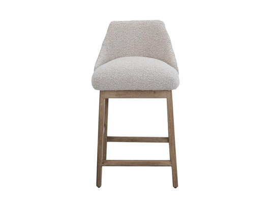 Emma Wooden Frame Barstool 30" - Modern Upholstered Kitchen Counter Stool