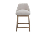 Emma Wooden Frame Barstool 30" - Modern Upholstered Kitchen Counter Stool