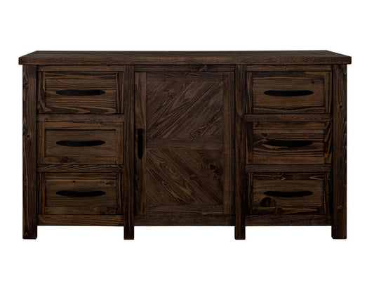 6 Drawer & 1 Door Dutton Dresser | Elegant Bedroom Furniture