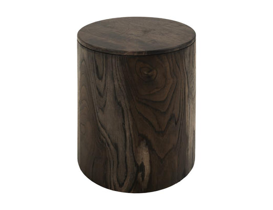 Handcrafted Chairside Table - Mango & Teak Wood Modern Design