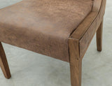 Wooden Upholstered Chair - Mezquite Collection Solid Melina Wood