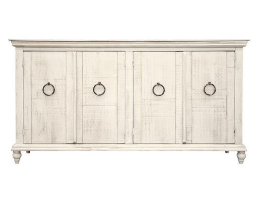 4 Door Capri Console - Rustic Hand-Distressed Wood Furniture
