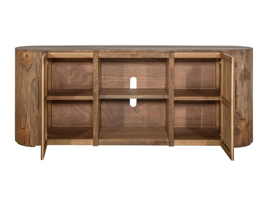 2 Door TV Stand 80 - Handcrafted Mango & Teak Wood | Balam