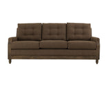 Wooden Frame Upholstered Sofa | Xel-Ha II Collection Brown Fabric