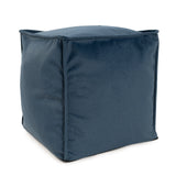 Qivuit Blue Square Pouf