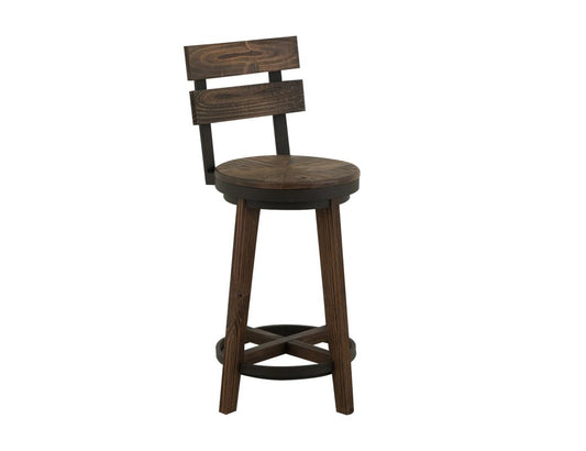 Dutton 30" Barstool - Rustic Industrial Design Wood & Metal