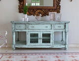 3 Drawer 2 Door 70" TV Stand - Aruba Mango Wood Collection