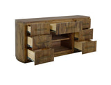 7 Drawer Mango & Teak Wood Console | Balam Collection