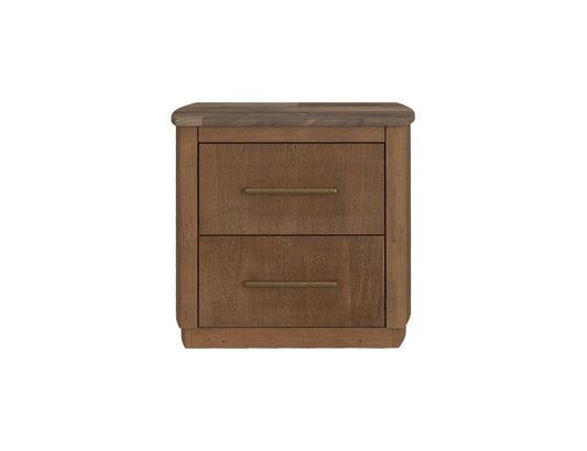 2 Drawer Nightstand - Handcrafted Mango Wood Mesquite Collection